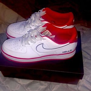 New  Air Force 1’s red and white